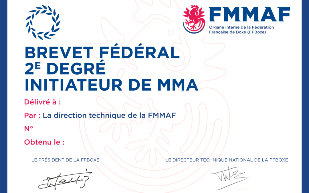 Formation diplômante MMA : une nouvelle étape décisive !
