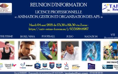 LICENCE PROFESSIONNELLE AGOAPS : Réunion d’information